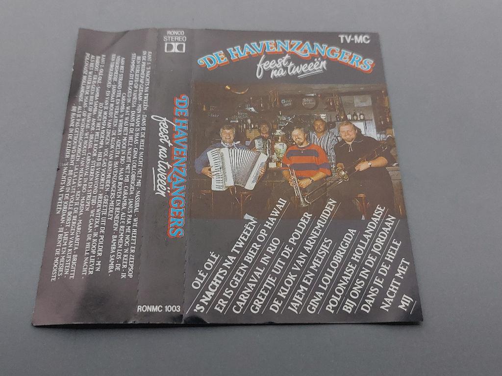 DE HAVENZANGERS - FEEST NA TWEEËN (MC), 1 bandje, Ophalen of Verzenden, Zo goed als nieuw, Origineel