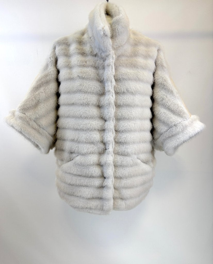 MUCHO GUSTO Wit faux fur gewatteerd achter NIEUW jas  Maat L, Kleding | Dames, Wit, Maat 42/44 (L), Nieuw, Ophalen of Verzenden