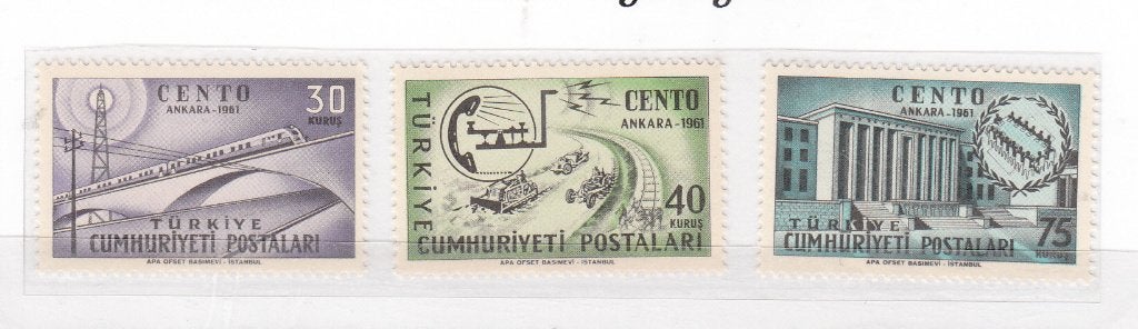 Treinen Turkije 1961 Mi nr 1801 - 1830, Ophalen of Verzenden, Postfris, Treinen