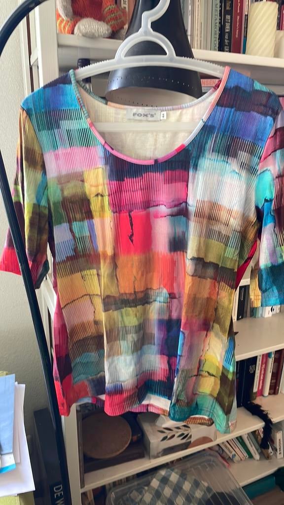 Kleurrijk shirt van Fox maat 44, Kleding | Dames, Overige kleuren, Maat 42/44 (L), Ophalen of Verzenden, Zo goed als nieuw