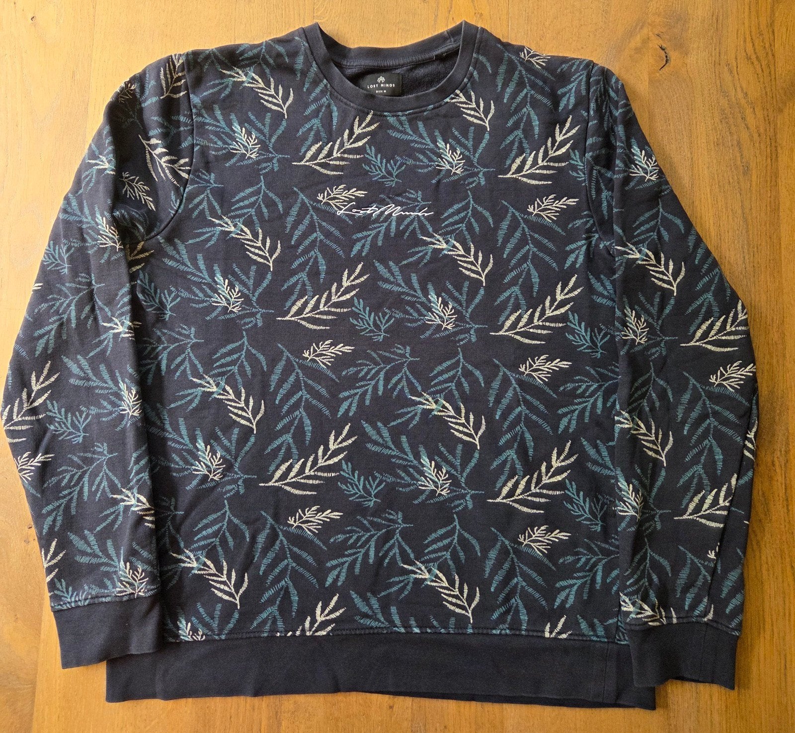 Lost Minds Sweater met Bladprint - Maat M, Ophalen of Verzenden