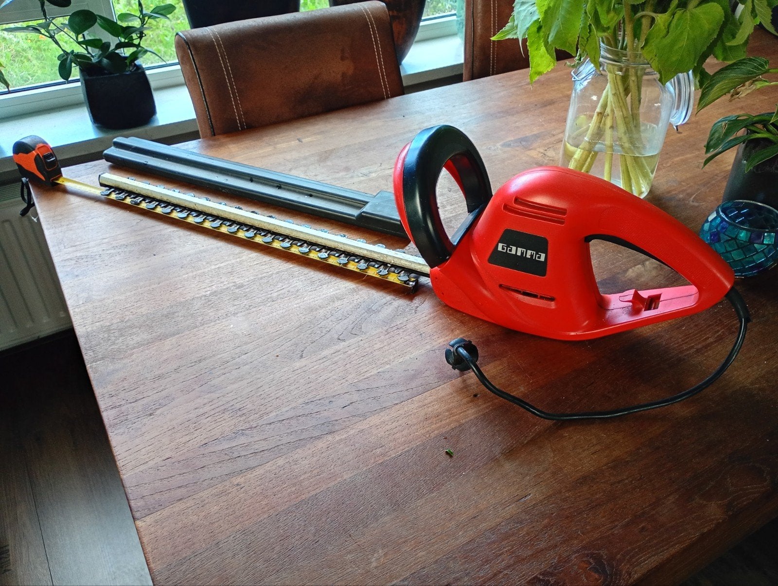Elektrische heggenschaar - gamma - Gebruikt, Tuin en Terras, Ophalen, Gebruikt, Elektrisch, Gamma