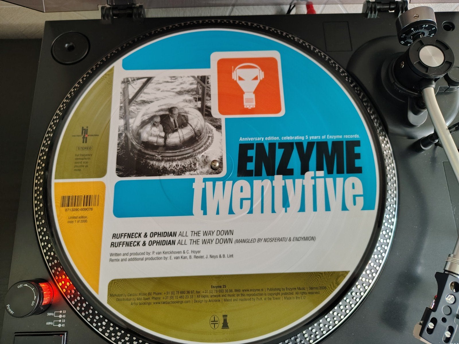 LP Enzyme 25 - Hardcore/Gabber Vinyl, Cd's en Dvd's, Vinyl | Pop, Zo goed als nieuw, Originele persing, 12 inch, Ophalen of Verzenden