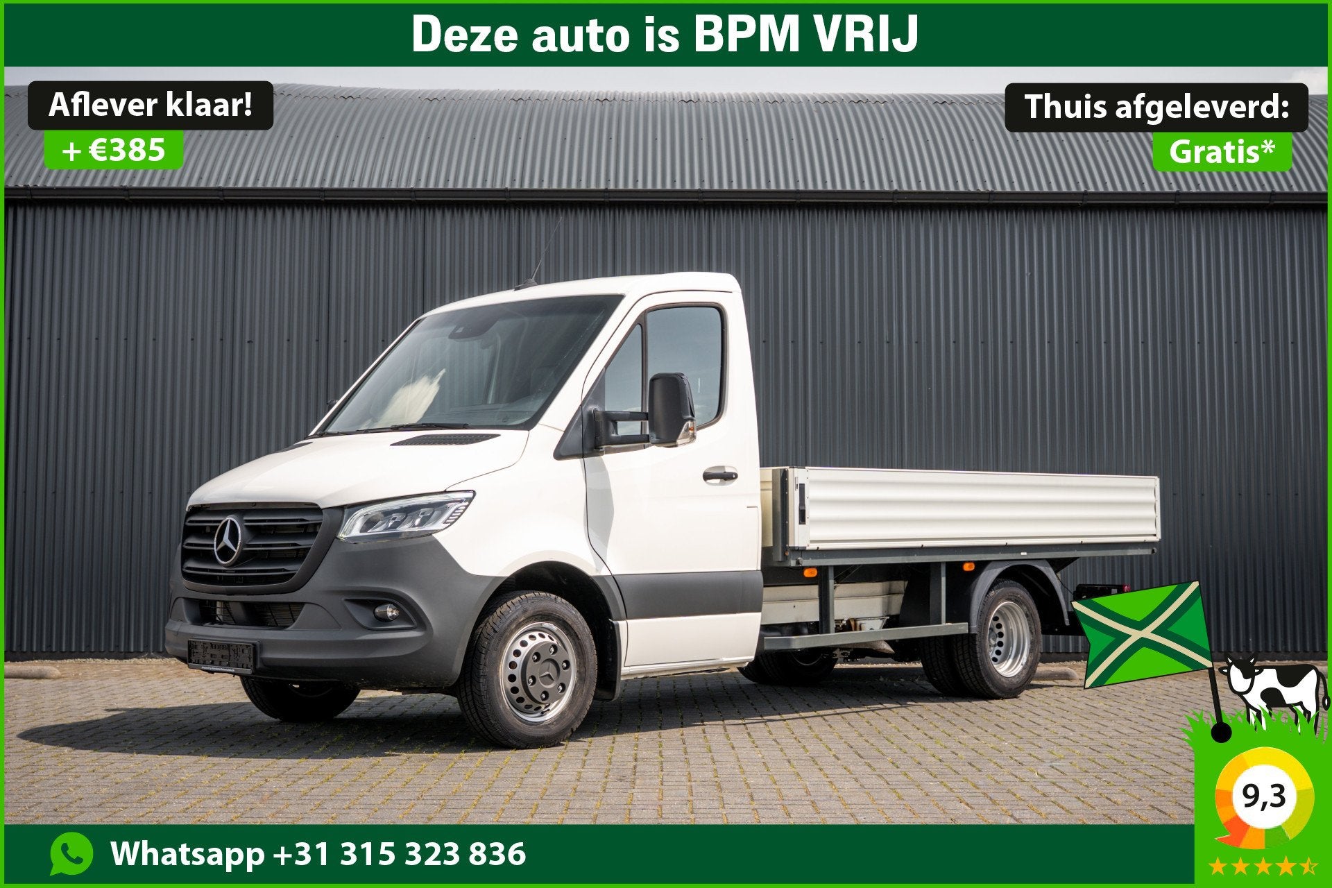 Mercedes-Benz Sprinter 519 CDI | 190PK | Automaat | Nieuw |, Auto's, Bestelauto's, Automaat, Achterwielaandrijving, Gebruikt, Zwart