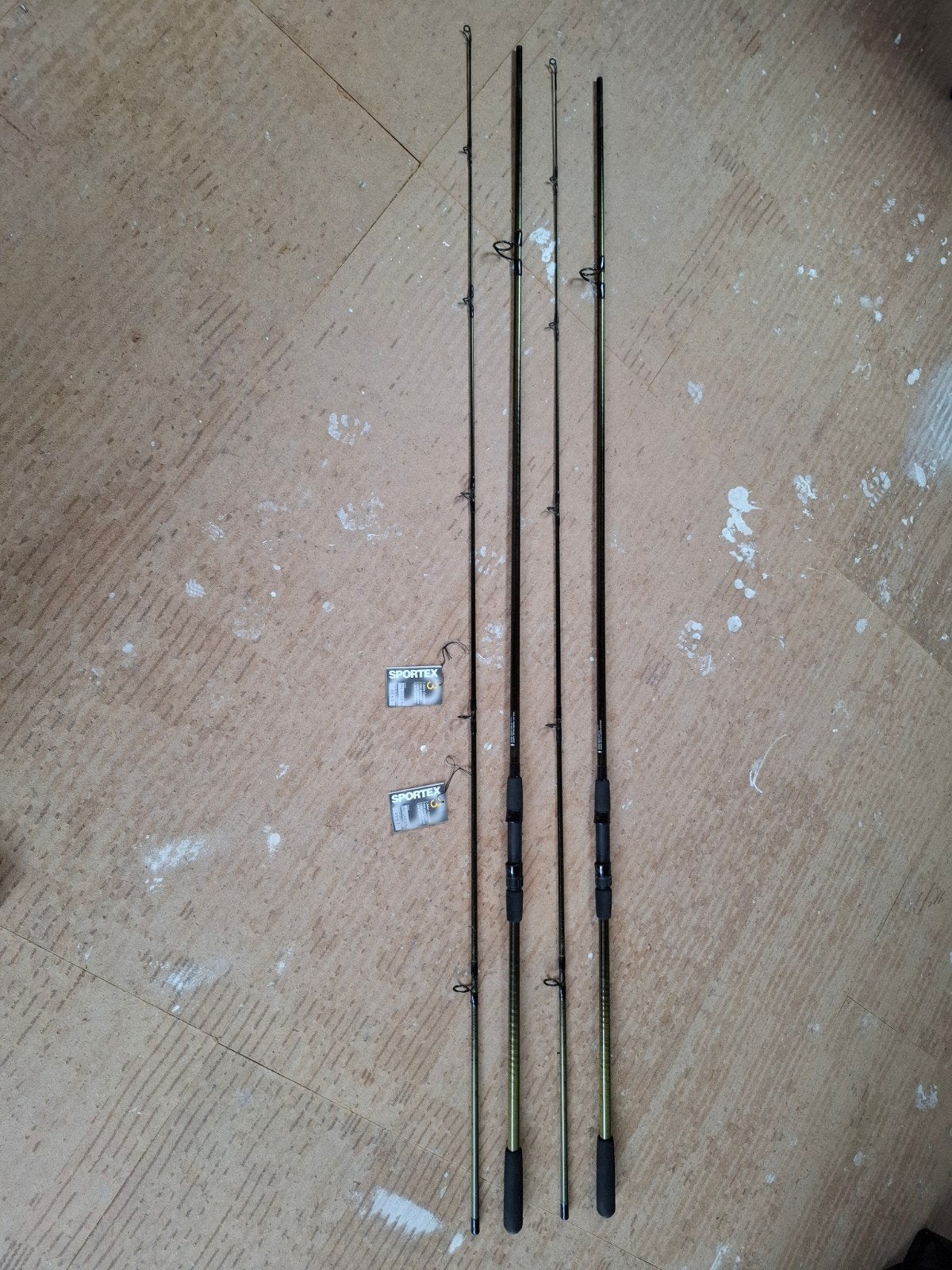 Karperhengels 2 stuks - Sportex turbo 12 ft/2,5 lbs, Ophalen, Werphengel