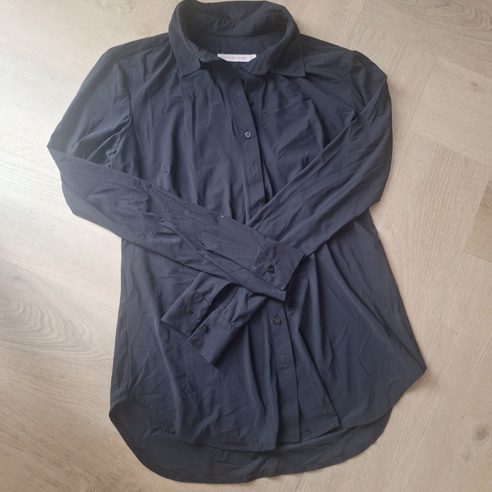 Zwarte blouse Studio Anneloes maat S, Studio Anneloes, Zwart, Ophalen of Verzenden, Zo goed als nieuw