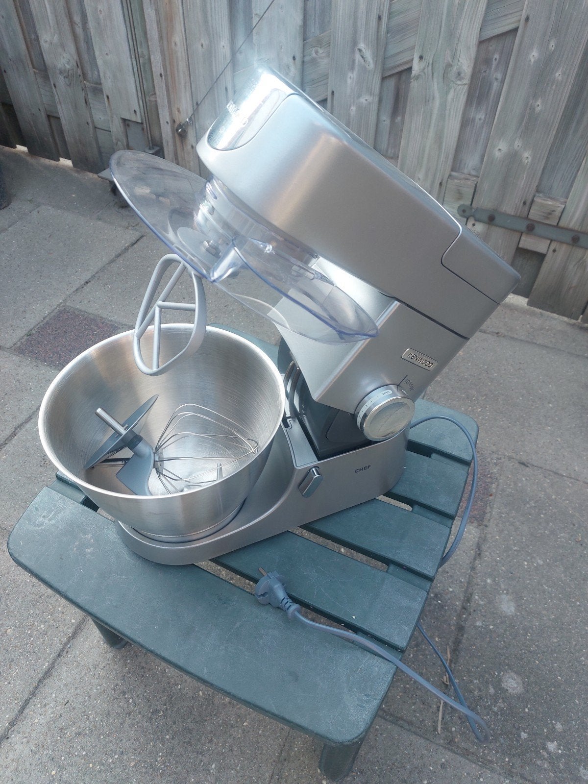 Kenwood chef keukenmixer met blender en sapcentrifuge, Ophalen, Gebruikt, 3 snelheden of meer