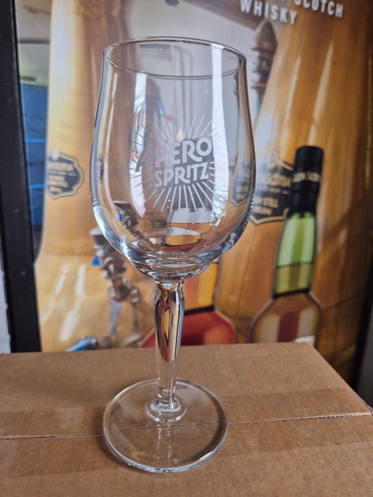 6 originele Aperol Spritz glazen, Ophalen of Verzenden, Nieuw, Meerkleurig, Glas