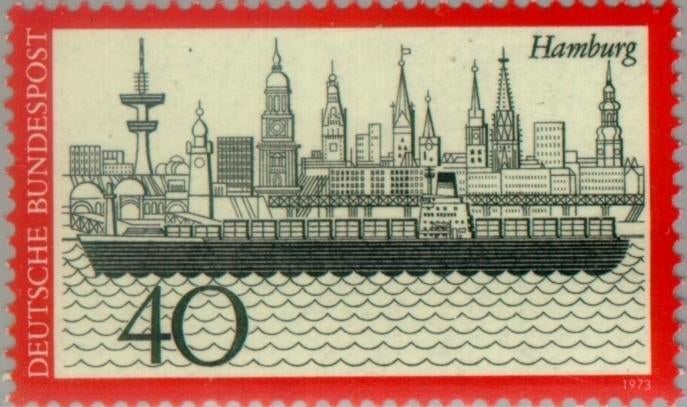 Y&T 611 – Michel 761 – Hamburg – 1973 – postfris XXX, Ophalen of Verzenden, BRD, Postfris
