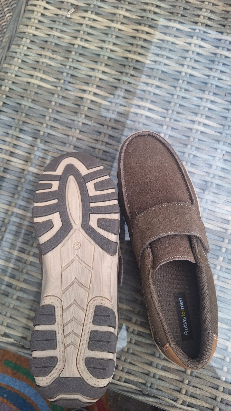 Comfortabele bruine schoenen, noit gubruikt, maat 43, Loafers, Bruin, Nieuw, Ophalen of Verzenden