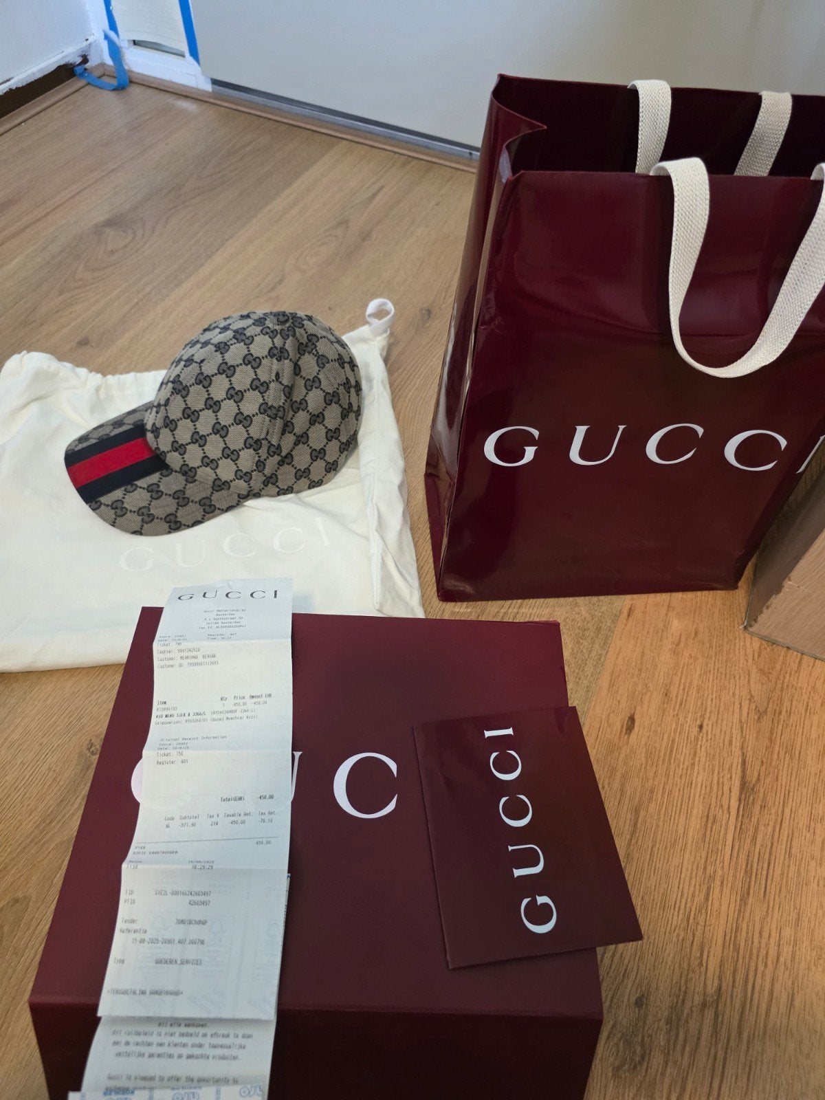 Gucci GG Canvas Baseball pet met Webdetail, Kleding | Heren, Hoeden en Petten, Gucci, One size fits all, Ophalen of Verzenden