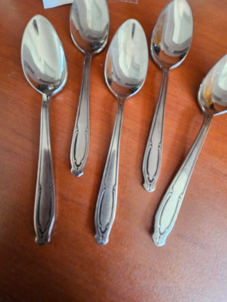 Gero zilmeta 531 Mazurka 5x koffielepeltjes theelepeltjes, Ophalen of Verzenden, Zo goed als nieuw, Overige materialen, Los bestek