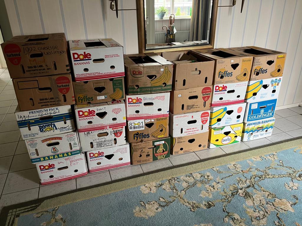 Bananendozen 0.50 per stuk, Doe-het-zelf en Verbouw, Kratten en Dozen, Ophalen, 40 tot 60 cm, 50 tot 75 cm, Minder dan 35 cm