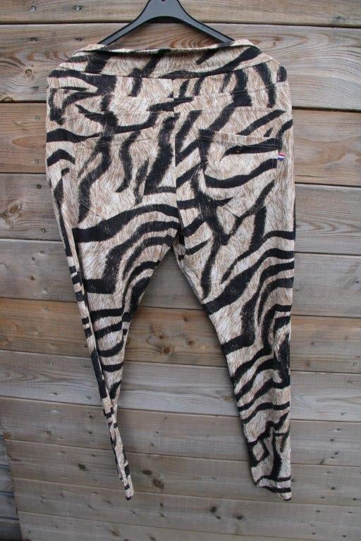 Tregging bruin/ zwart My Pashion mt M Travelstof Vaste prijs, Kleding | Dames, Maat 38/40 (M), Verzenden, Zwart, Zo goed als nieuw