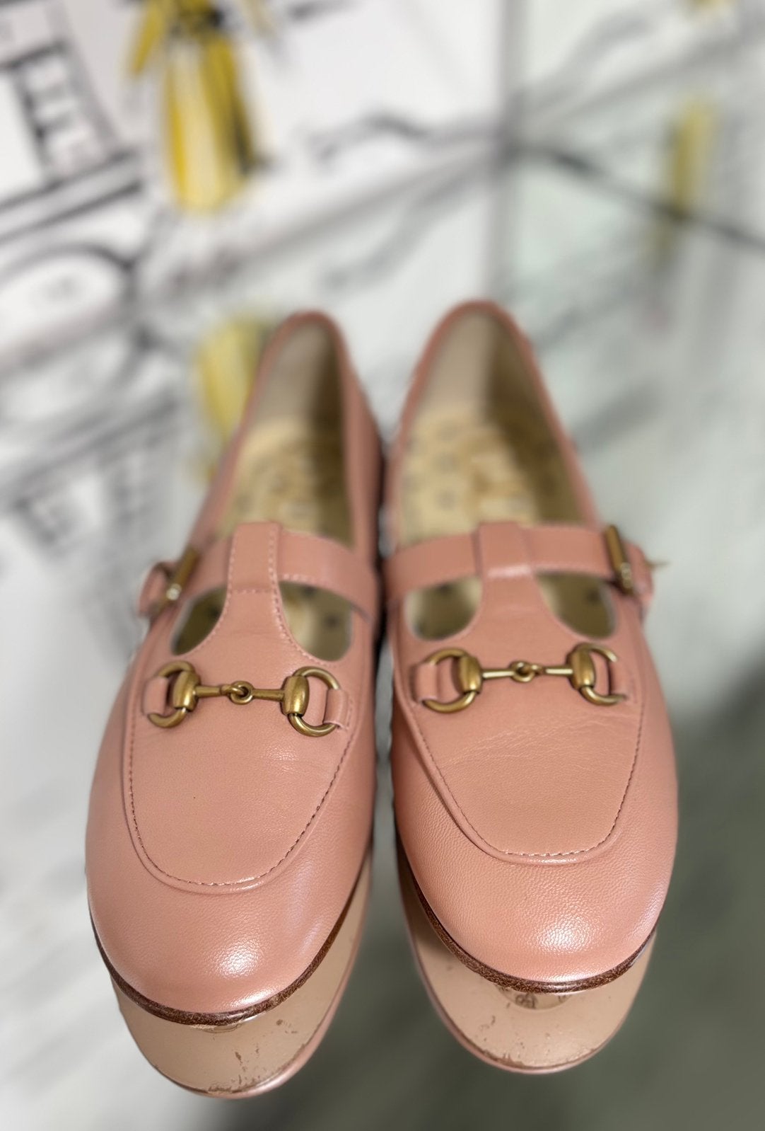 Gucci poederroze horsebit ballerina schoenen maat 30, Schoenen, Gucci EU, Customercare@gucci.com, Zo goed als nieuw