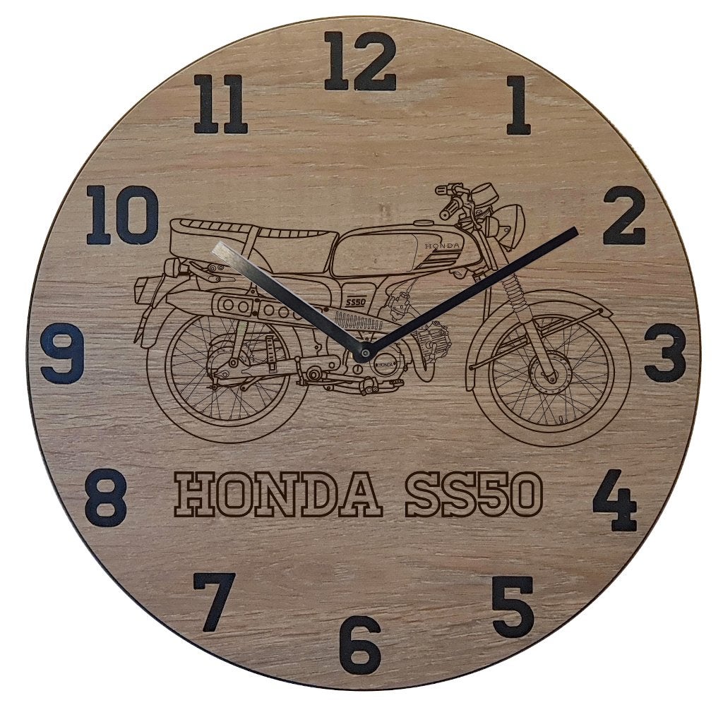 Honda SS50 - Thema klok, Ophalen of Verzenden, Nieuw, Wandklok