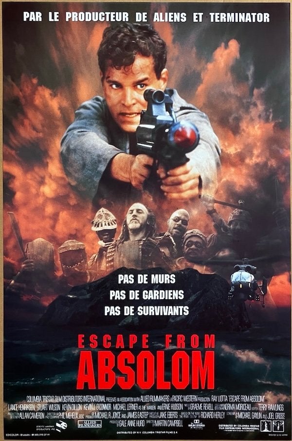 No Escape (1994) - Originele filmposter, Verzamelen, Ophalen of Verzenden, Zo goed als nieuw, A1 t/m A3, Film en Tv