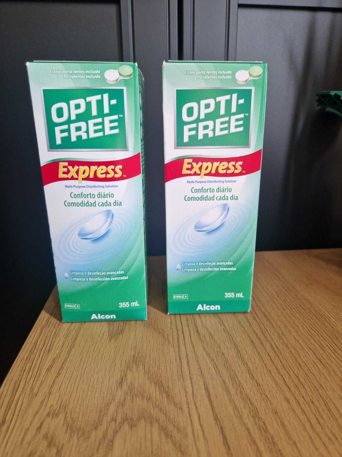 Opti-Free Express lenzenvloeistof 2x 355ml, Ophalen of Verzenden, Nieuw, Overige typen