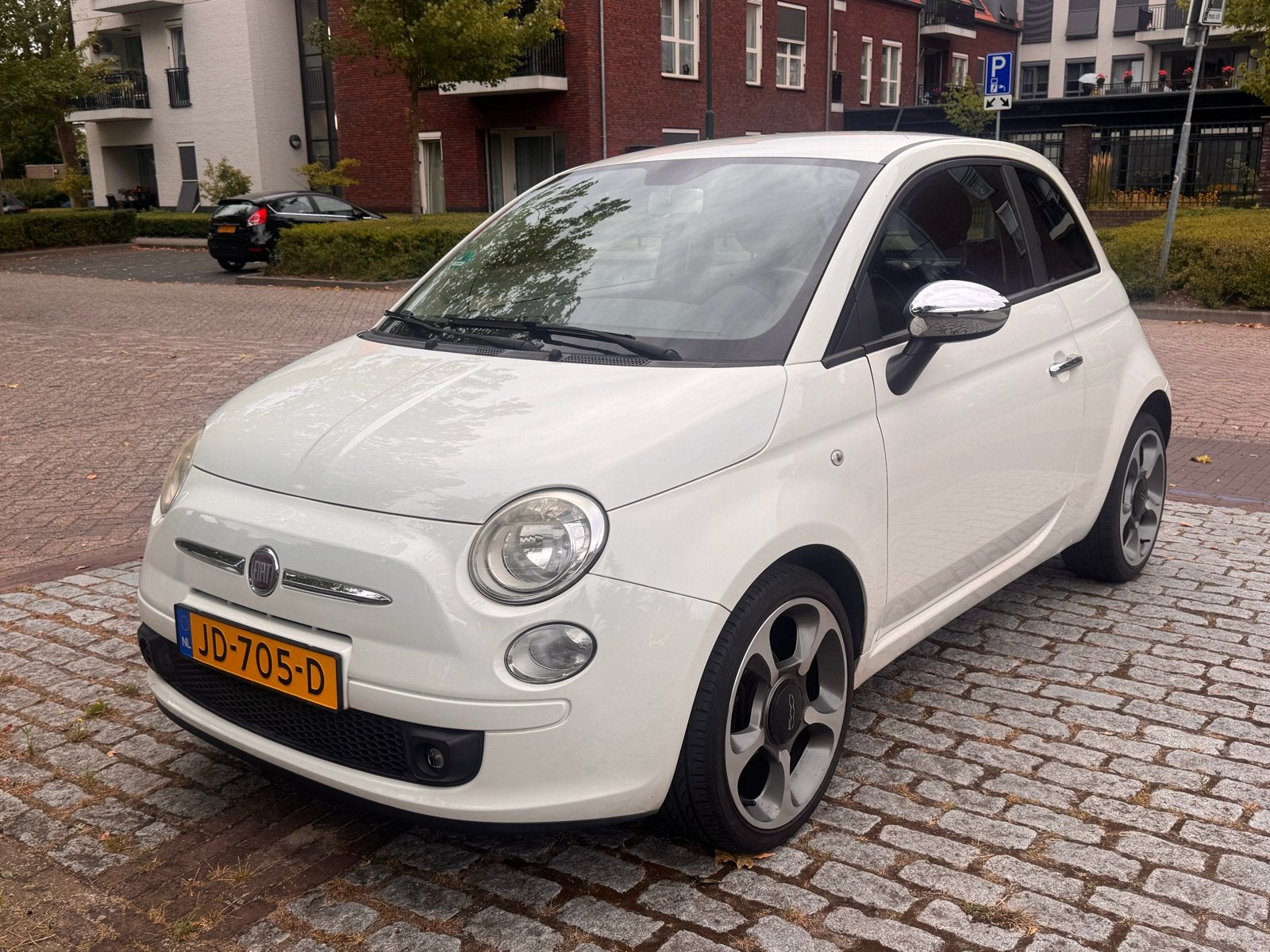 Fiat 500 1.2  Wit, 840 kg, Wit, Leder, Handgeschakeld