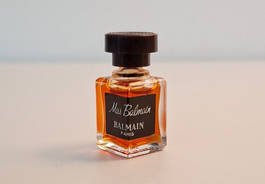 Balmain parfum miniatuur Miss Balmain - P, Ophalen of Verzenden, Zo goed als nieuw, Miniatuur, Gevuld