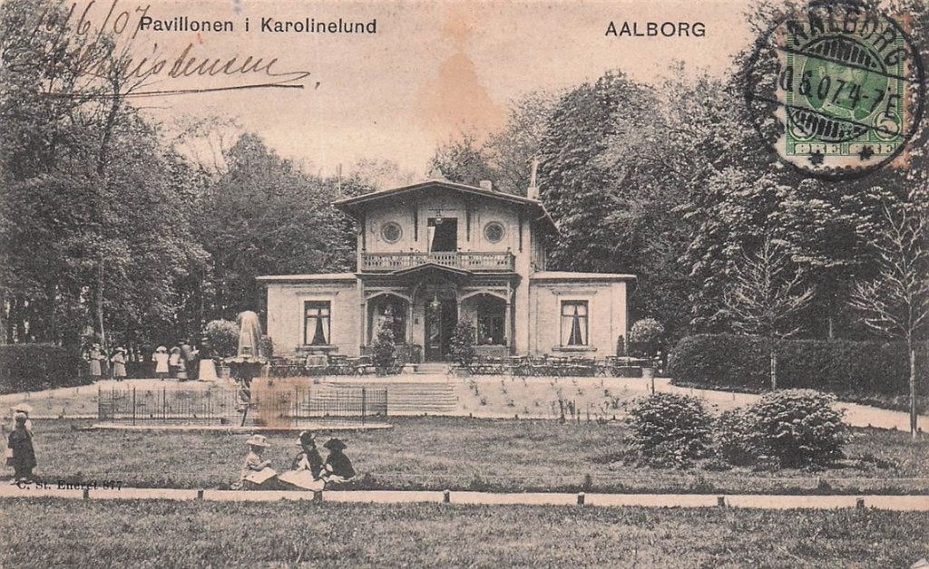 702-471-019 Pavillonen I Karolinelund Aalborg, Verzenden, Voor 1920, Overig Europa