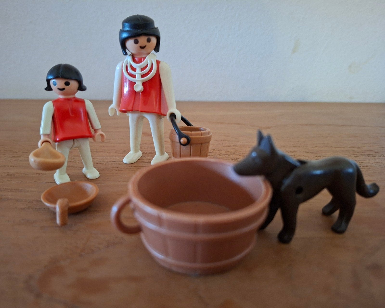 21. Playmobil set met figuren, hond en accessoires, Ophalen of Verzenden, Gebruikt