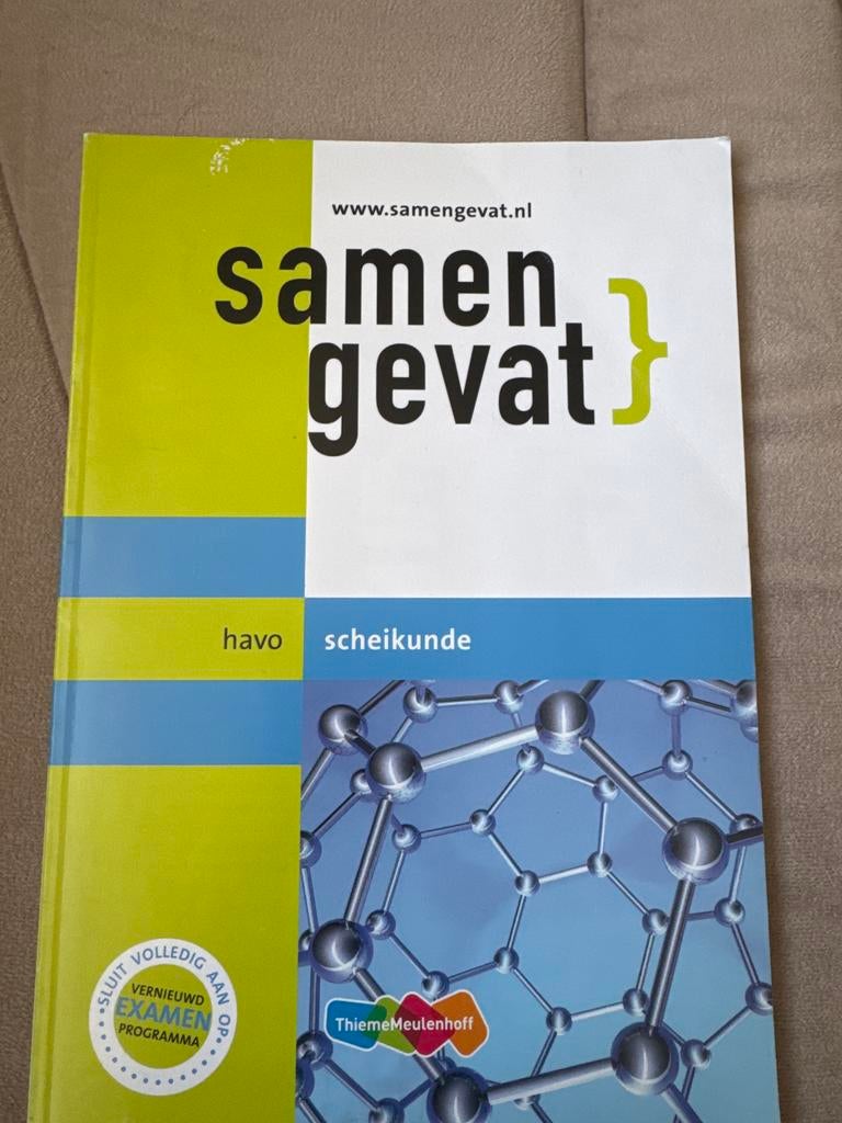 Samengevat Scheikunde HAVO - Thiememeulenhoff, Boeken, Schoolboeken, Ophalen of Verzenden, Zo goed als nieuw, HAVO, Scheikunde