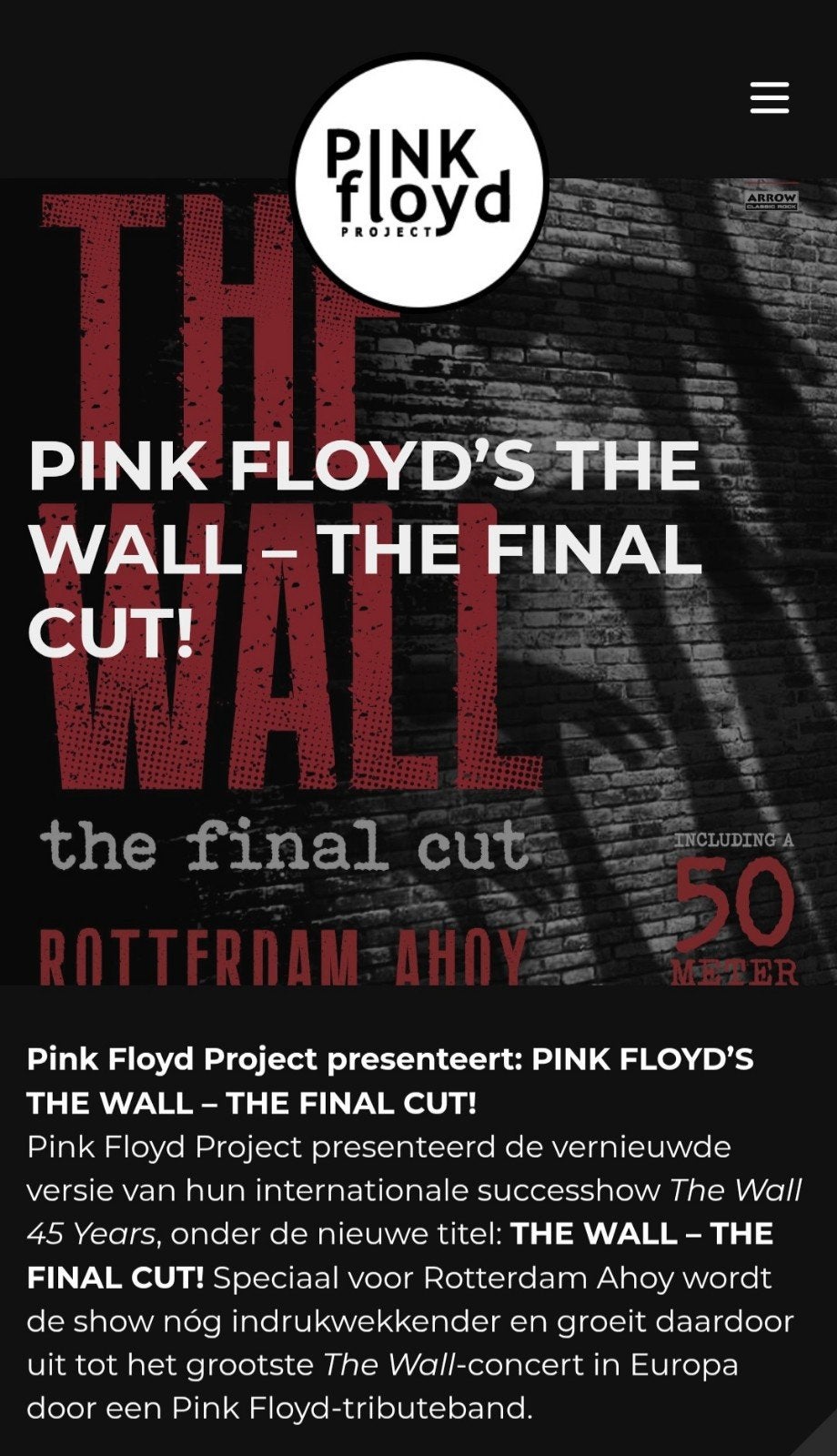 Pink Floyd Project 25 september   4 concertkaartjes en, Tickets en Kaartjes, Drie personen of meer, September