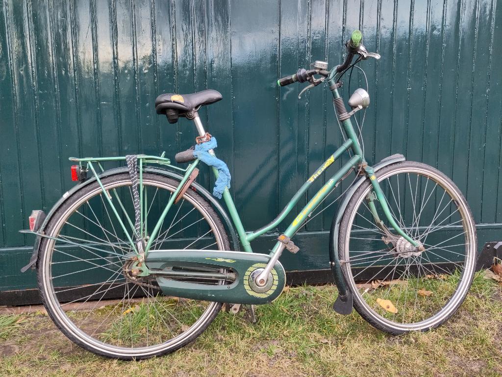 Damesfiets - Gazelle - 4 versnellingen - incl. extra slot, Ophalen, Gebruikt, Versnellingen, 50 tot 53 cm