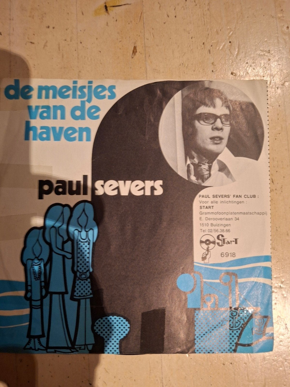 Paul Severs - De Meisjes Van De Haven (Vinyl Single), Gebruikt, Originele persing, 7 inch, Ophalen of Verzenden