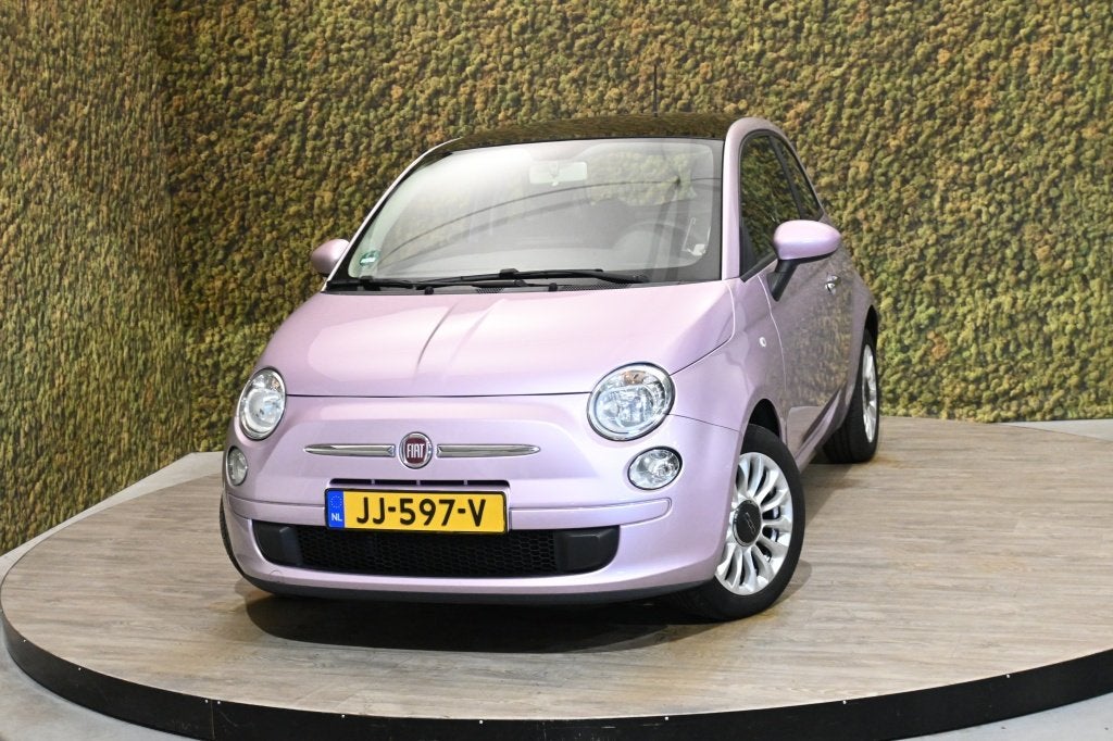 Fiat 500 1.2 Lounge | Panorama | Airco | Unieke kleur, Euro 5, Stof, Gebruikt, 1242 cc