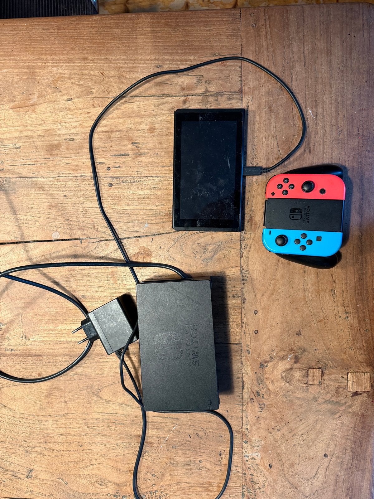 Nintendo Switch - in prima staat + spellen, Ophalen of Verzenden, Zo goed als nieuw, Met 2 controllers, Switch Original