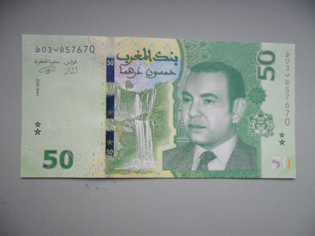 Marokko #W80 [2023] / 50 dirhams UNC, Postzegels en Munten, Bankbiljetten | Afrika, Verzenden, Overige landen, Los biljet
