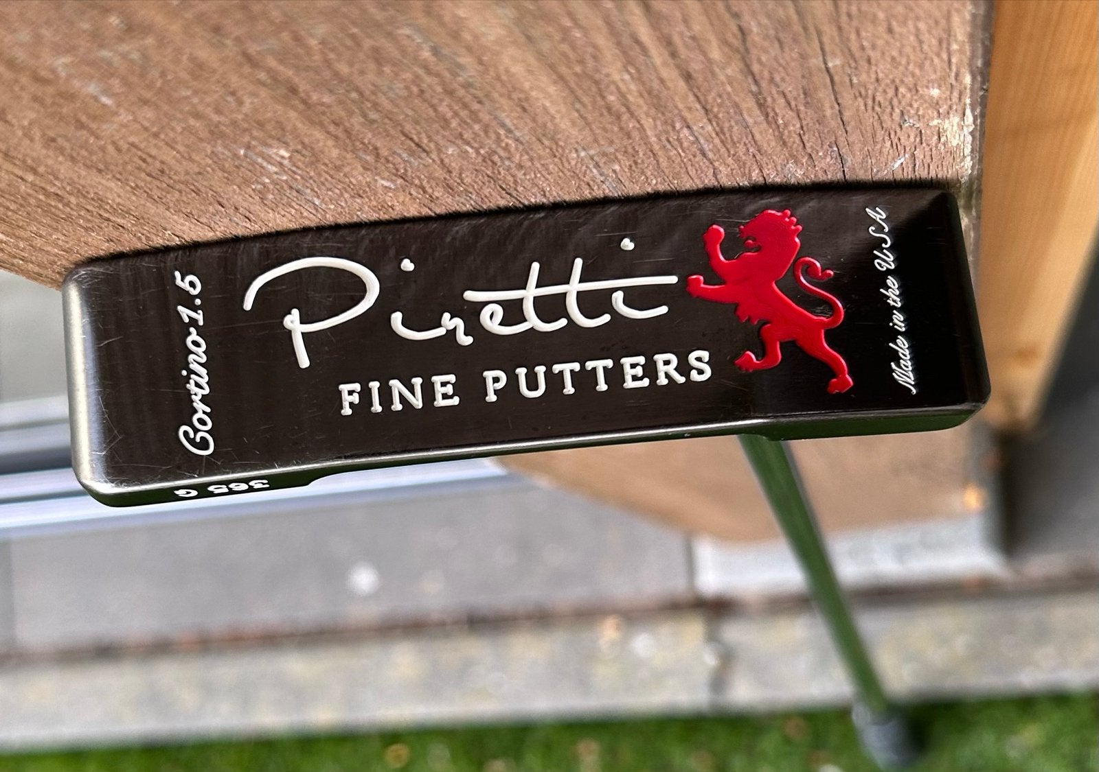 Piretti Putter - Uniek met regenboog finish, 34.5 inch, Ophalen of Verzenden, Gebruikt, Club, Overige merken