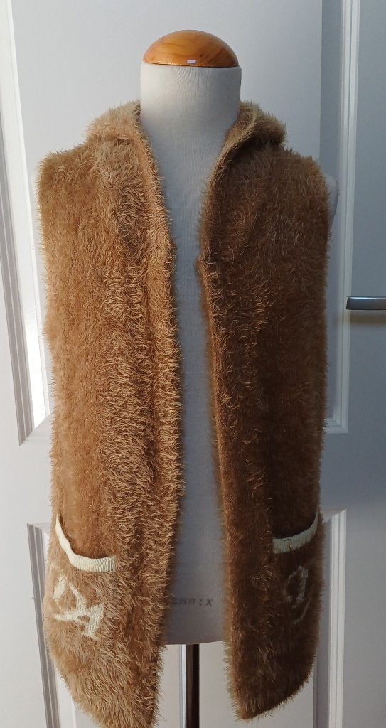 Gilet Fashion Capuchon S Camel kleur Ongedragen ( Jool ), Bruin, Ophalen of Verzenden, Zo goed als nieuw, Jasje