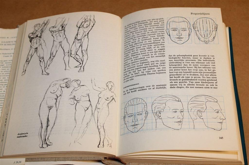 Gaade\'s Teken- en Schilderboek — Vintage Handboek [1963], Ophalen of Verzenden, Gelezen, Tekenen en Schilderen