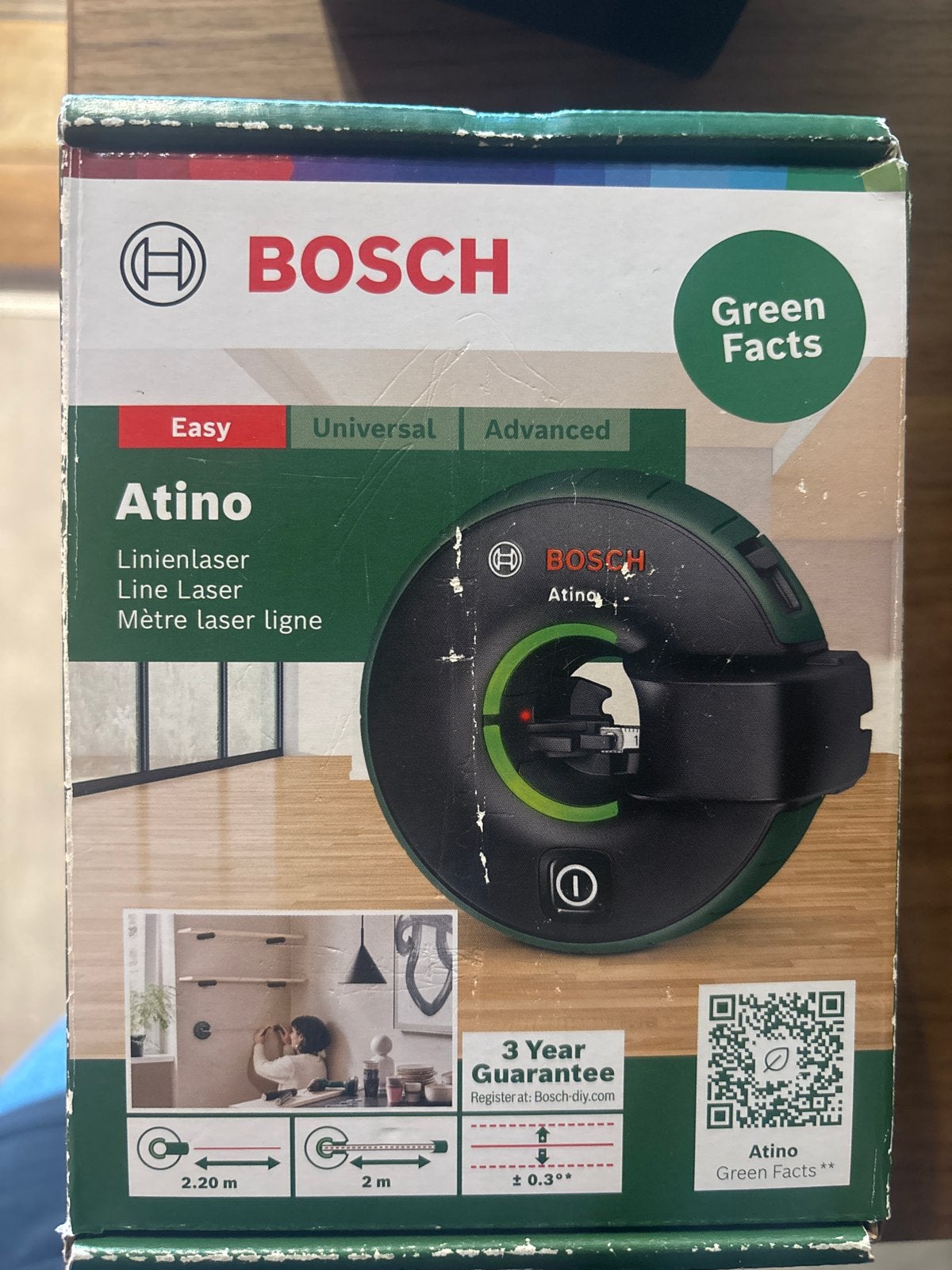 Bosch Atino Lijnlaser - Nieuw in doos, Ophalen of Verzenden, Nieuw, Licht