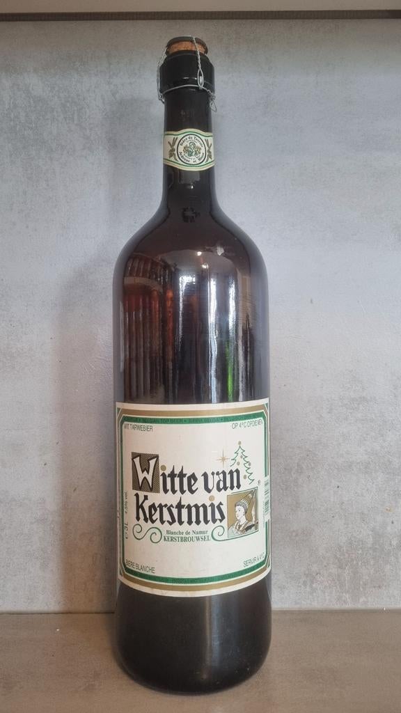 LEEG: 3L Blanche de Namur '92, Du Bocq - Witte van Kerstmis, Ophalen of Verzenden, Glas of Glazen, Overige merken