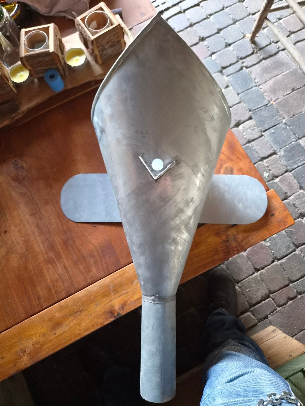 Zinken vergaarbak. Model patatzak. Nieuw., Afvoer, Nieuw, Ophalen of Verzenden, Zink