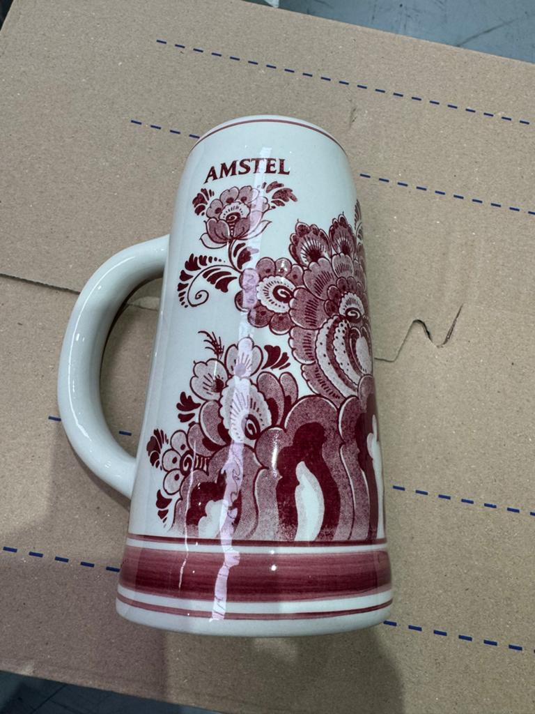 Amstel Bierpul - Delfts Blauw Stijl - 16 cm hoog, Antiek en Kunst, Ophalen of Verzenden