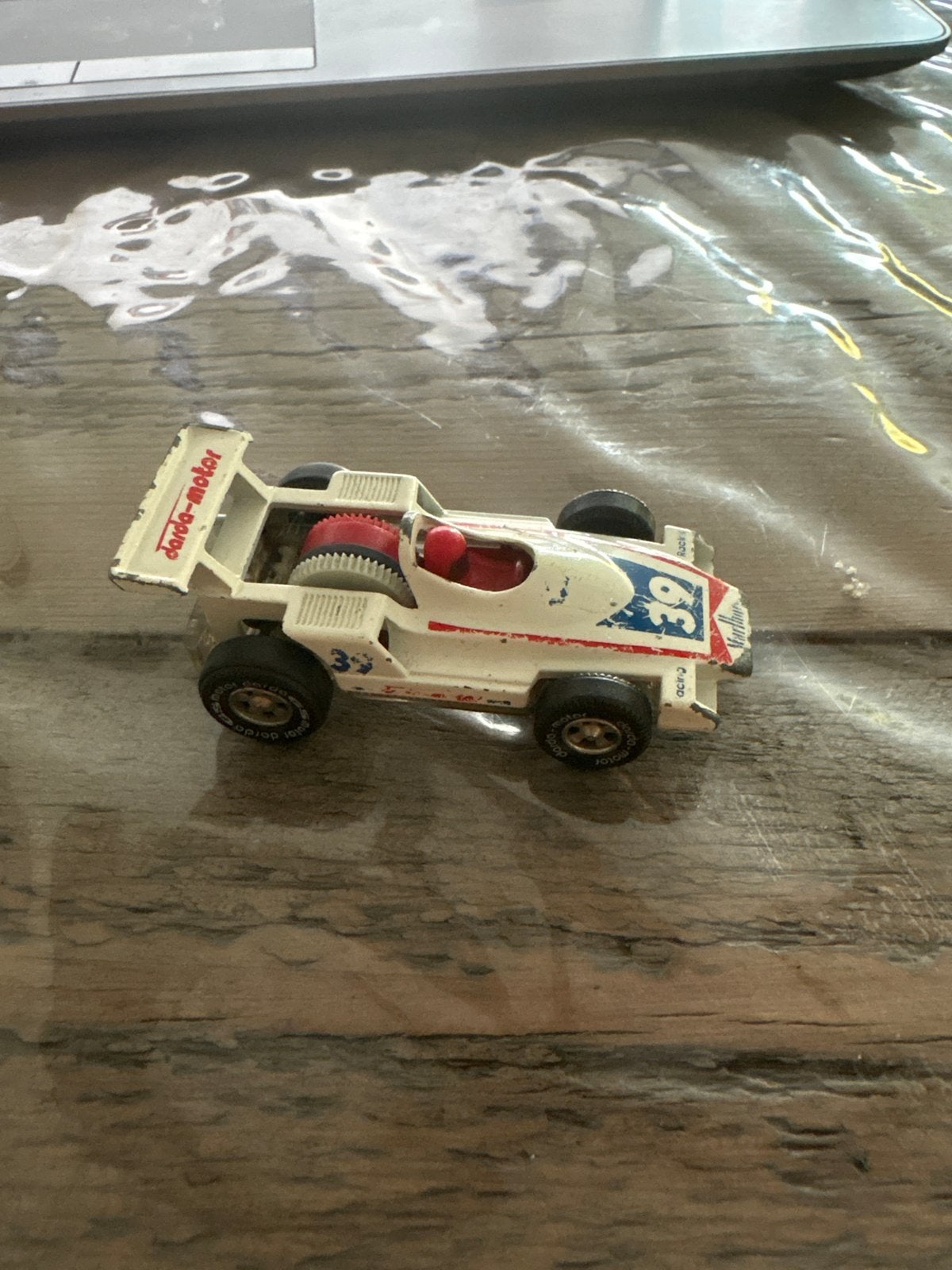 Vintage Darda Motor Raceauto #39 1980, Ophalen of Verzenden, Gebruikt