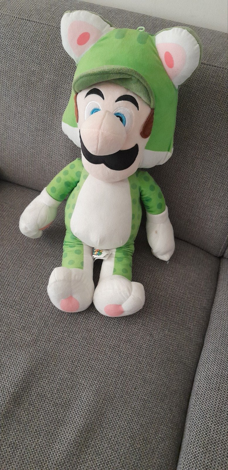 Super Mario Luigi Knuffel - 60 cm, Ophalen, Groen, Overige typen, Nintendo