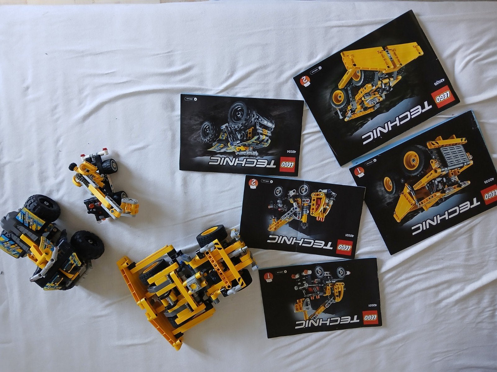 LEGO Technic Sets 42035, 42034, 42031 met handleidingen, Ophalen of Verzenden, Gebruikt, Overige merken