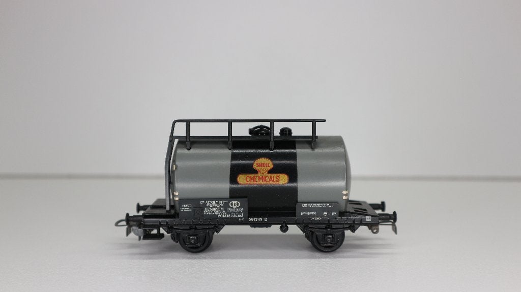 Piko ketelwagen met remmershuisje  NMBS  Shell chemicals, Gebruikt, Gelijkstroom, Wagon, Piko