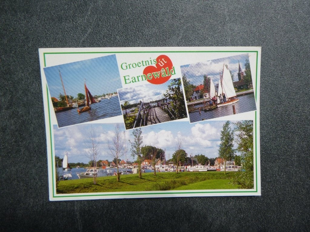 groeten uit  Earnewald, Verzenden, 1980 tot heden, Gelopen