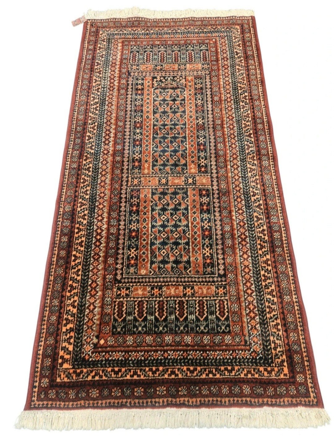 Vintage oosters wol nomad tapijt loper Karian 99x195cm, Crème, Www.hypepopup.nl, Zo goed als nieuw, Www.hypepopup.nl