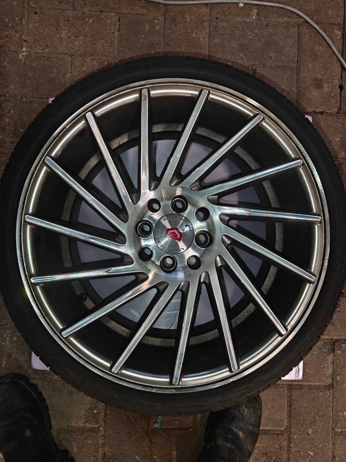 Replica Vossen Velgen 17 inch 4x100/4x114.3 multisteek, Ophalen, Gebruikt