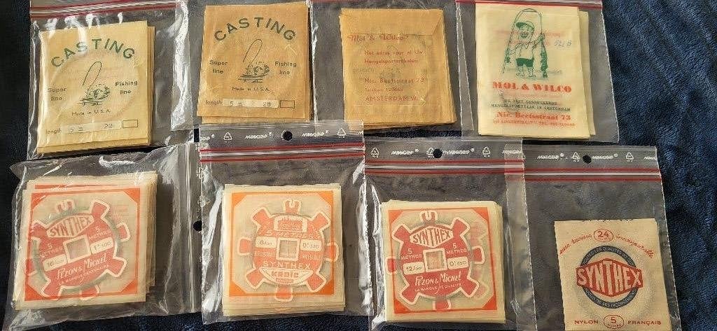 55x vintage nylon zakjes Pezon et Michel en Mol&Wilco, Ophalen of Verzenden, Nieuw, Vislijn