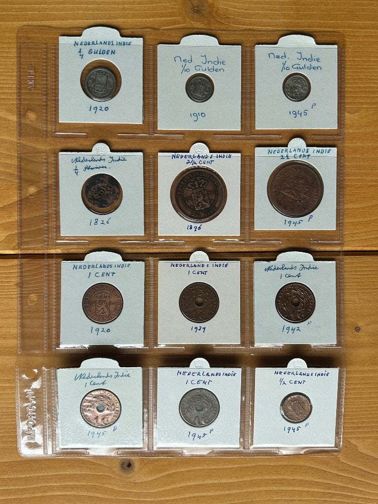 Nederlands Indie gulden munten, los te koop, Postzegels en Munten, Munten | Nederland, Ophalen of Verzenden, Koningin Beatrix