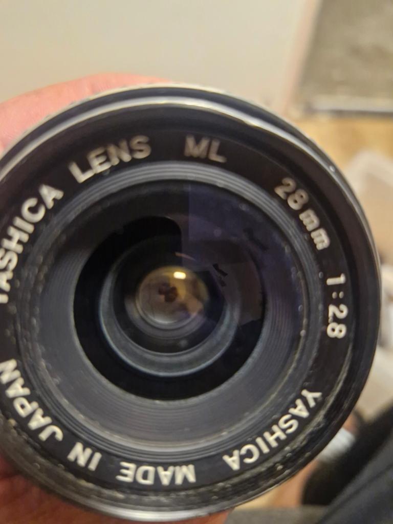 Yashica ML 28mm 1:2.8 lens - Vintage Groothoeklens, Ophalen of Verzenden, Gebruikt, Groothoeklens